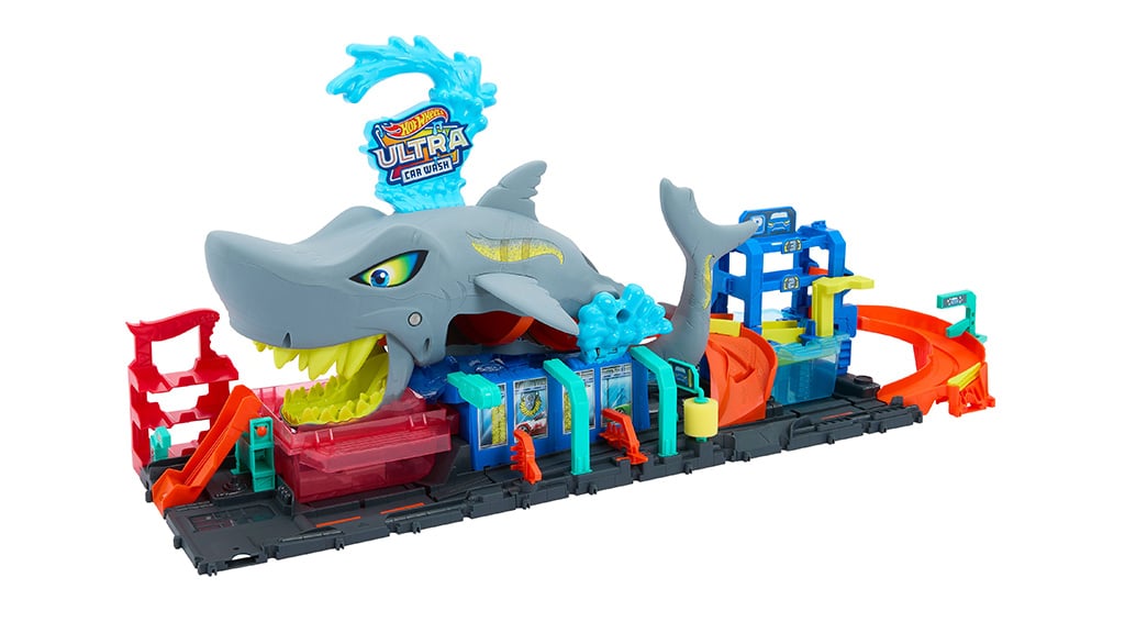 Prezentacja gry: Myjnia samochodowa Mattel Hot Wheels Ultra Shark