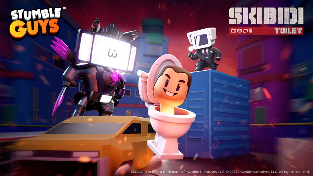 Skibidi Toilet pojawia się w nowym sezonie Stumble Guys