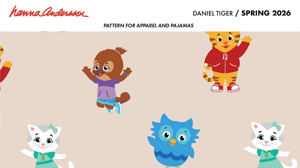 Nadchodząca kolekcja ubrań Hanna Andersson z serii Daniel Tiger’s Neighborhood zapowiada się ekscytująco
