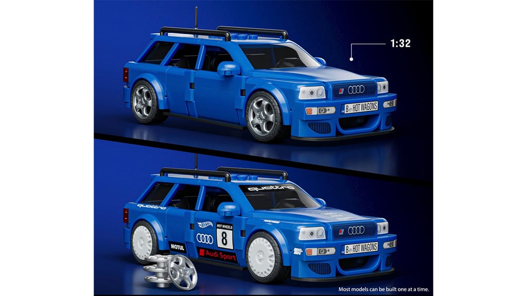 Przyspiesz grę z tymi zestawami Mattel Brick Shop Audi!