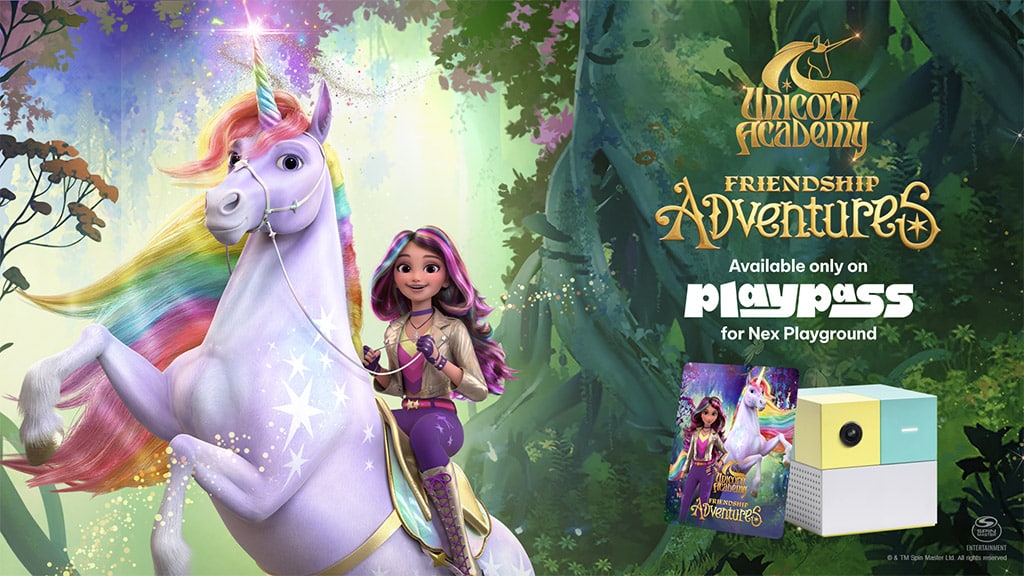 Wskocz do gry z przygodą Nex Playground Akademia Jednorożców!