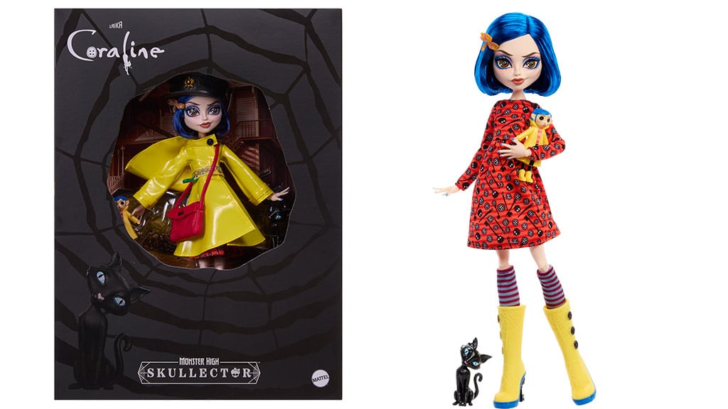Lalka Monster High Coraline Skullector jest urocza jak guzik.