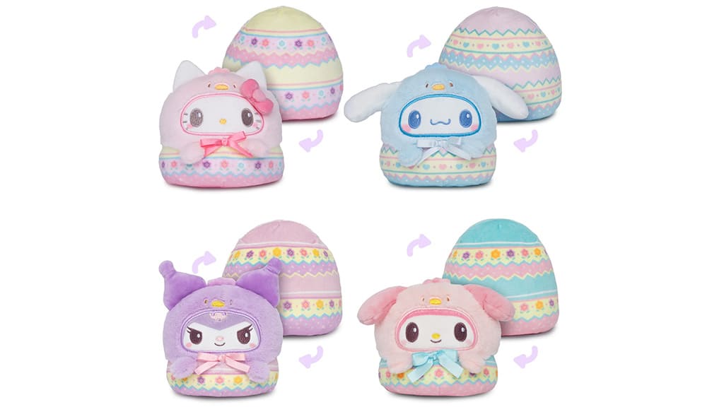 Odwracalne pluszowe maskotki TeeTurtle Hello Kitty i przyjaciele są jajecznie cudowne.