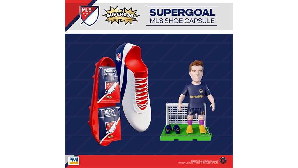 PMI Kids International Szupergól MLS kapsułka z butami kolekcjonerskie figurki-niespodzianki