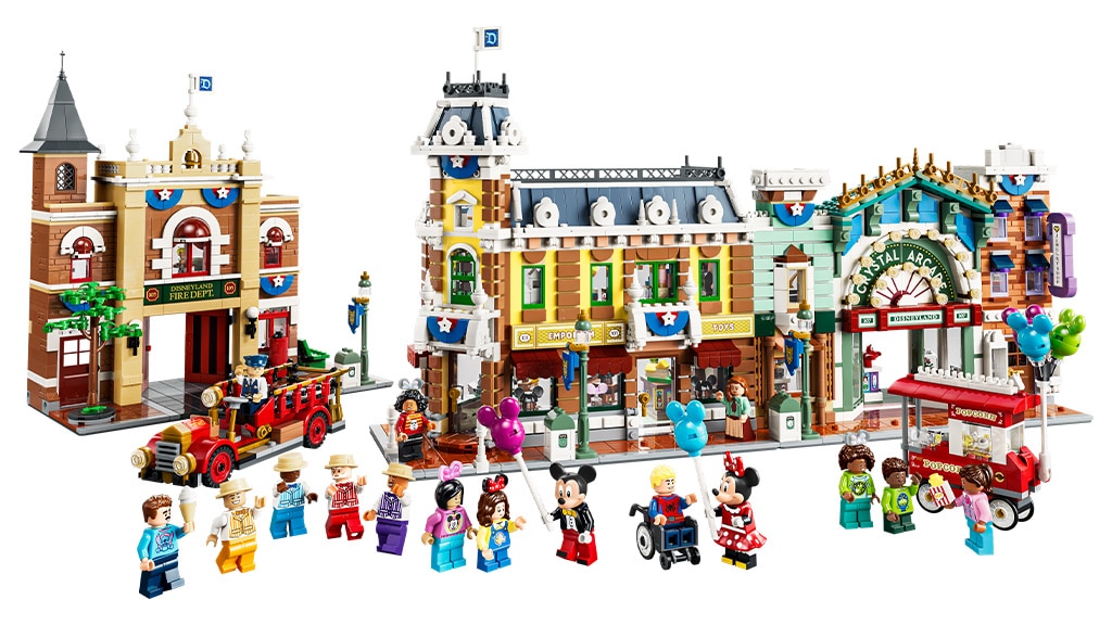 LEGO Disney Główna Ulica wzbogaca rodzinne budowanie o magiczne detale.