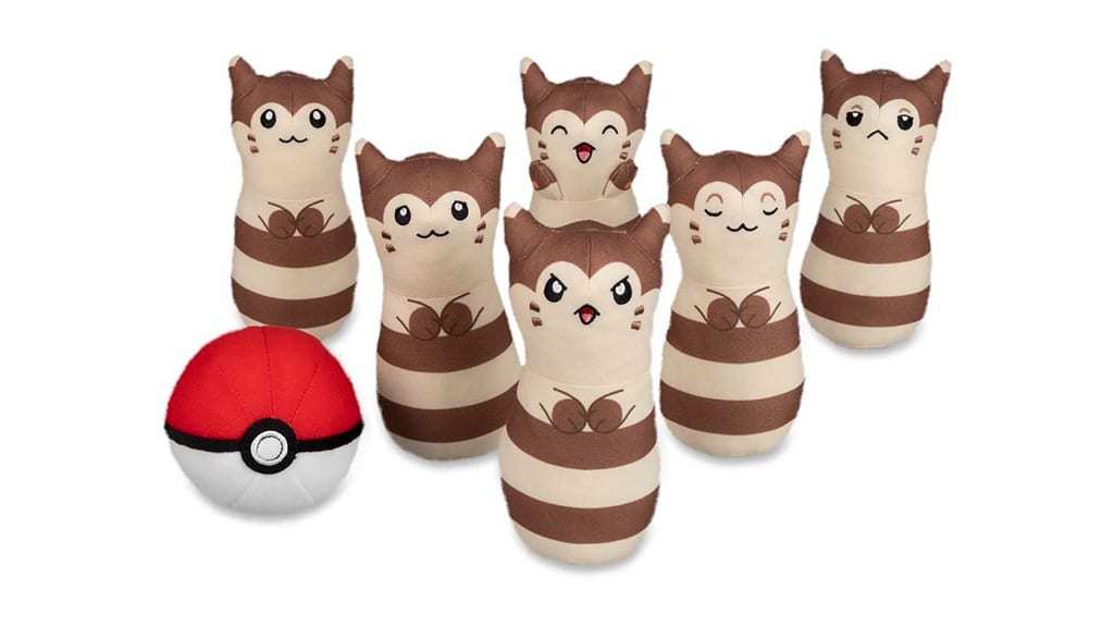 Zestaw pluszaków Pokémon Furret Bowling
