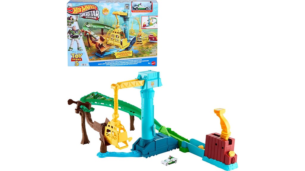 Ta seria Hot Wheels Superstar Speeders zamienia bohaterów w zawodników wyścigowych.