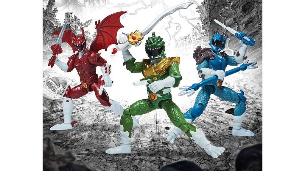 Figurki akcji Playmates Toys Godzilla vs. Mighty Morphin Power Rangers