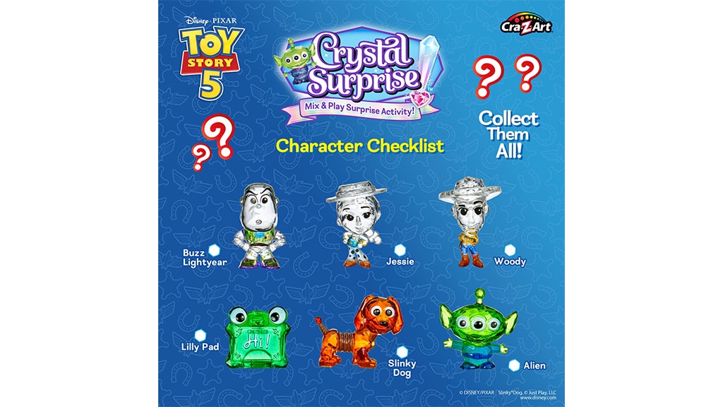 Cra-Z-Art Disney Crystal Surprise Toy Story zestaw 5 niespodzianek