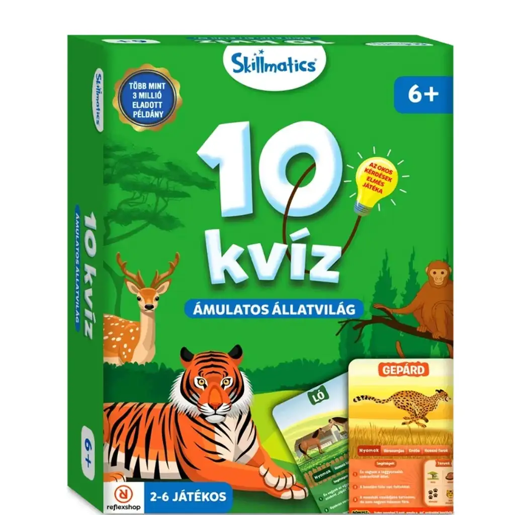 10 quiz – Zdumiewający świat zwierząt gra planszowa kép 1