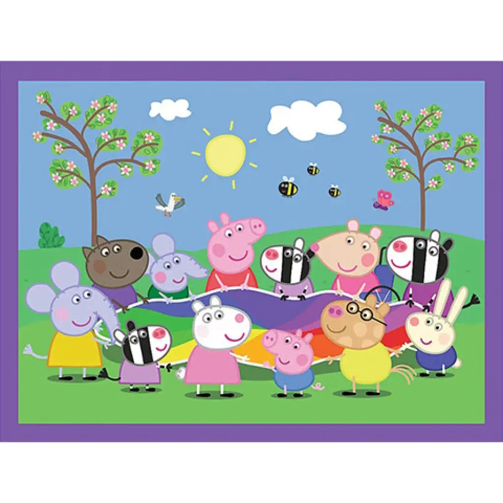2 w 1 puzzle i gra pamięciowa Świnka Peppa - Trefl kép 3