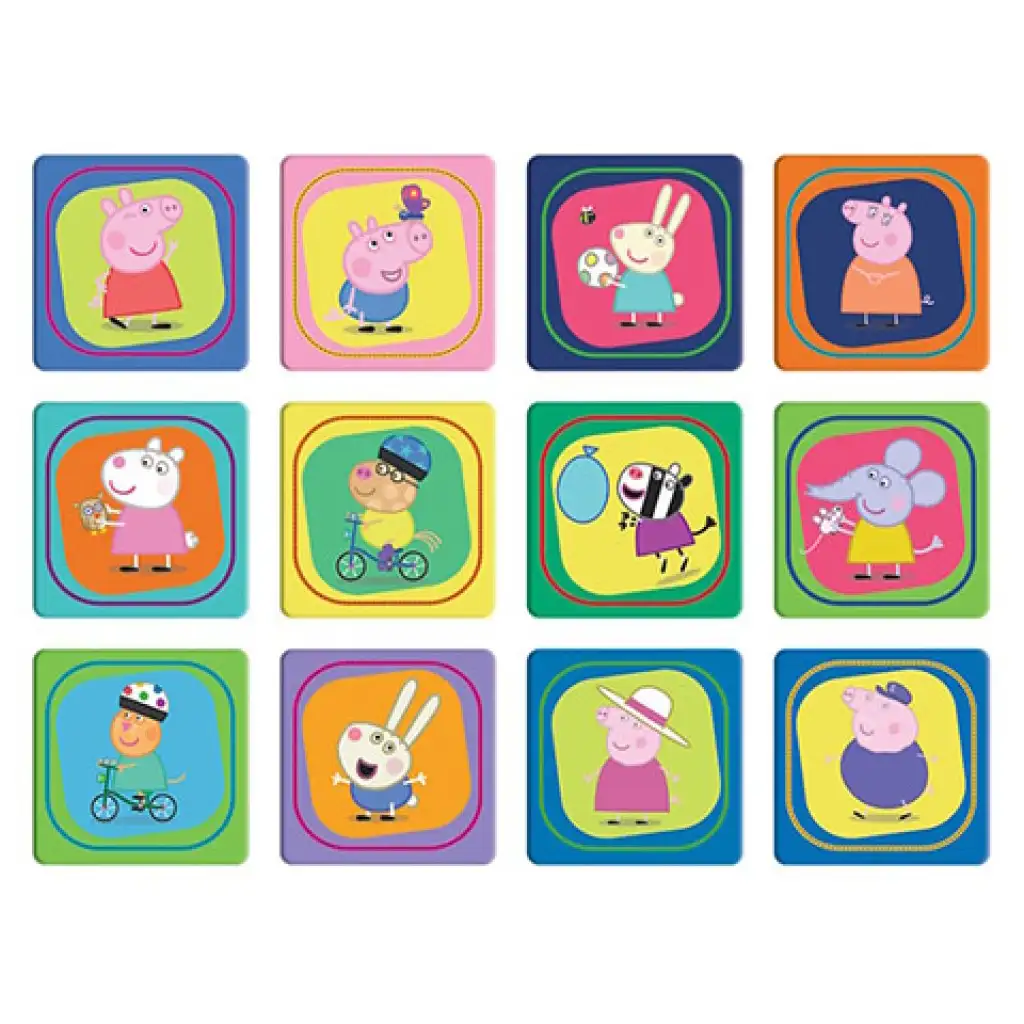 2 w 1 puzzle i gra pamięciowa Świnka Peppa - Trefl kép 4