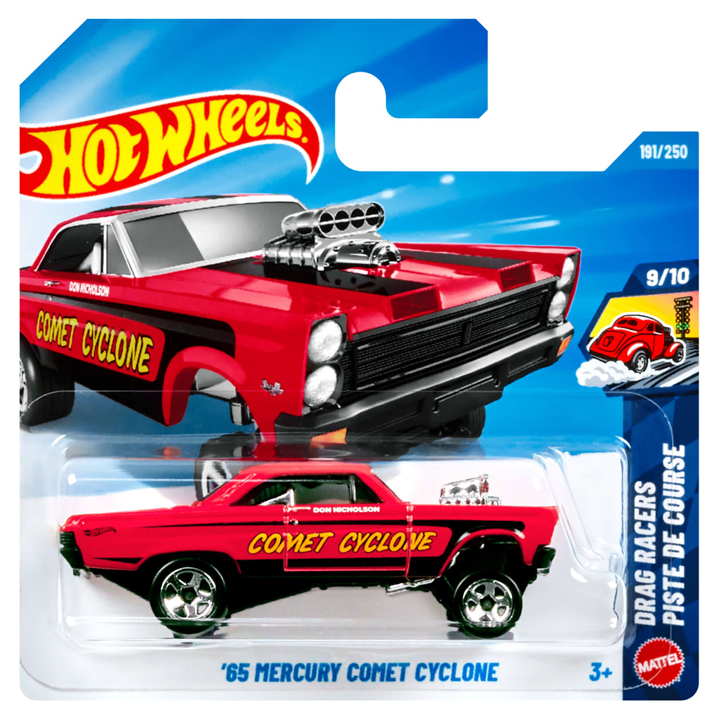 Hot Wheels: '65 Mercury Comet Cyclone samochód zabawka 1/64 - Mattel kép 1
