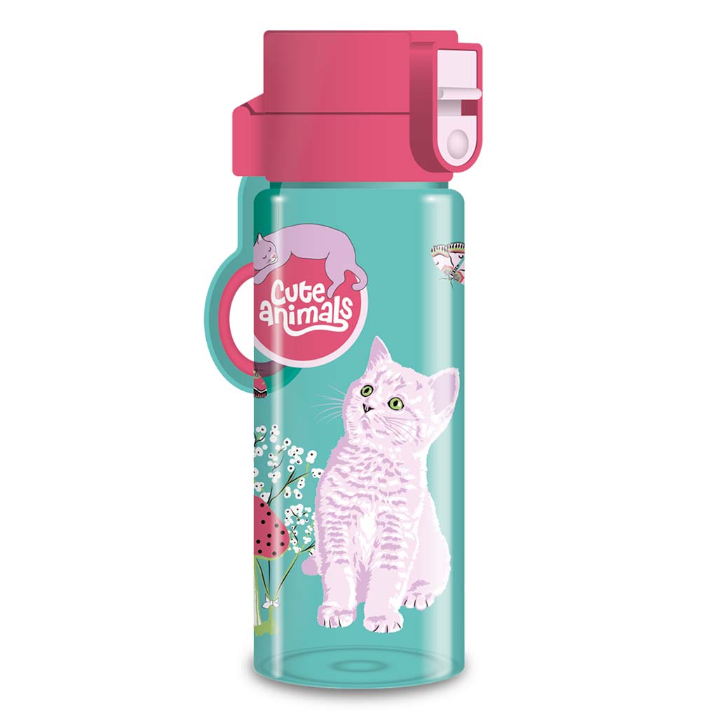 Ars Una: Cute Animals Kitten butelka bez BPA 475 ml kép 1