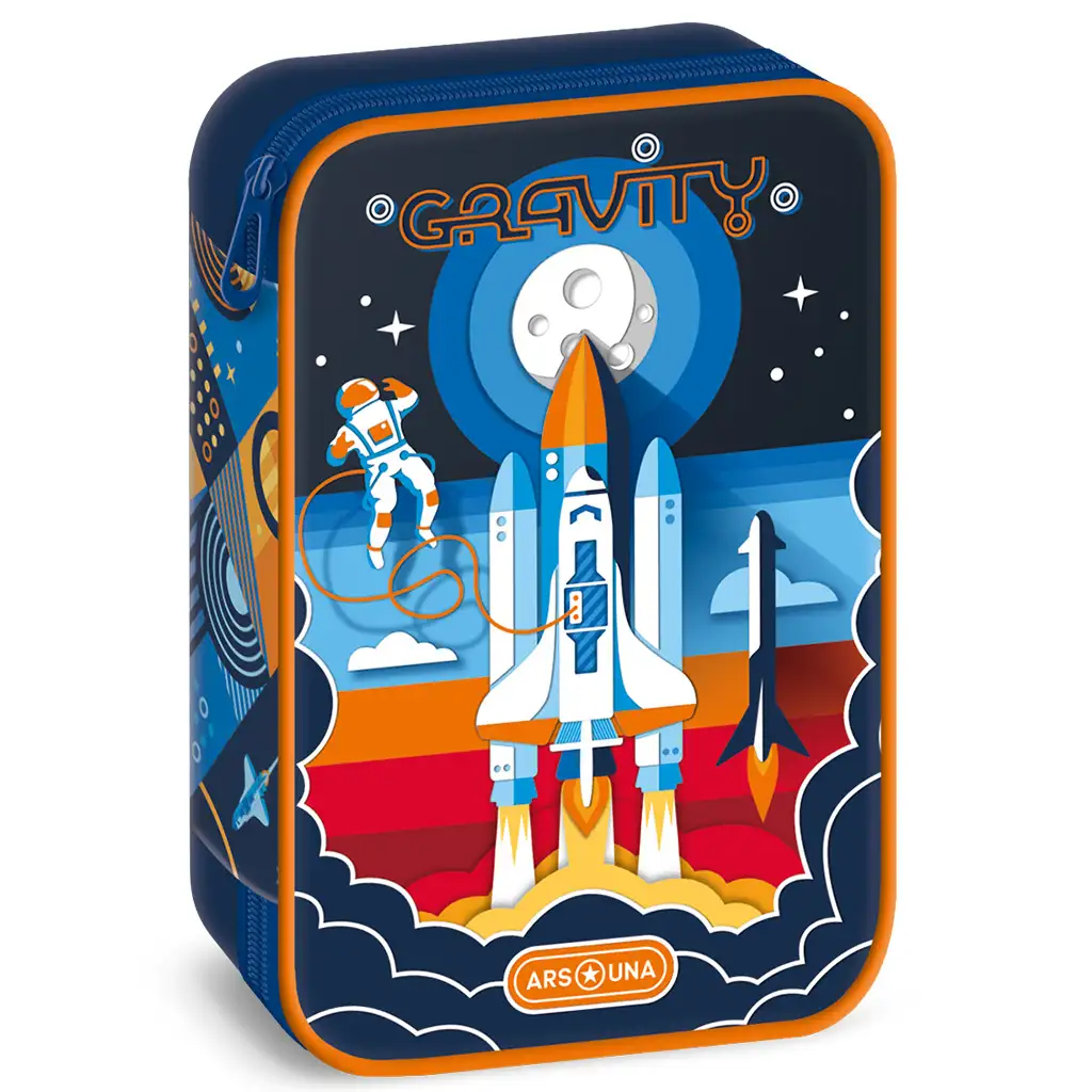 Ars Una: Gravity astronauta, wielopoziomowy piórnik 15,5x22,5x4,5 cm kép 1