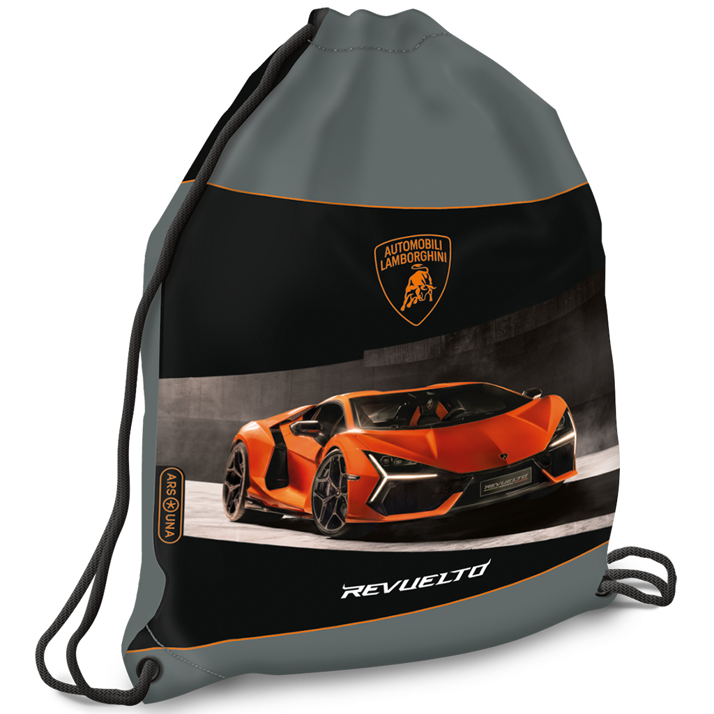 Ars Una: Pomarańczowy worek sportowy Lamborghini, worek na buty 32x42 cm kép 1
