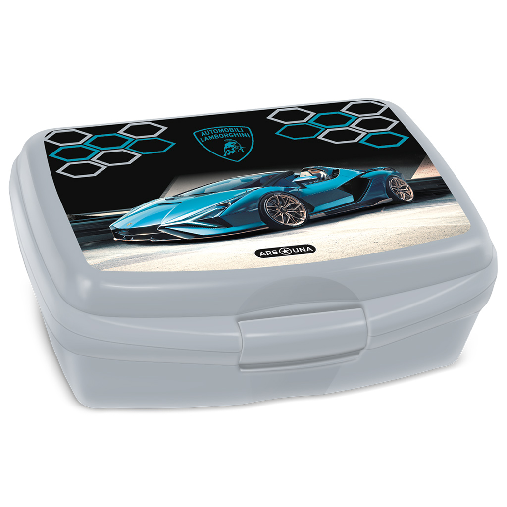 ArsUna: Szara śniadaniówka Lamborghini 16,5x6x13,5 cm kép 1