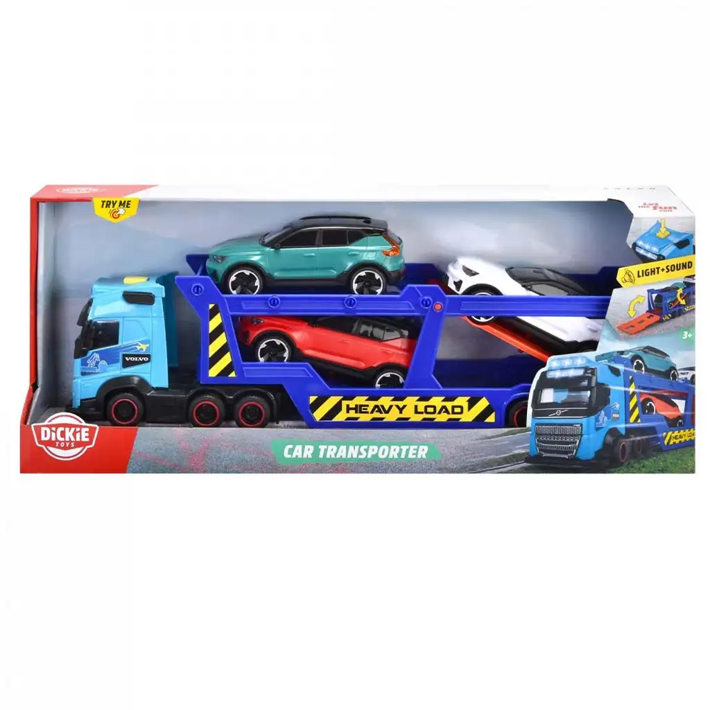 Autotransporter z 3 małymi samochodzikami - Dickie Toys kép 1