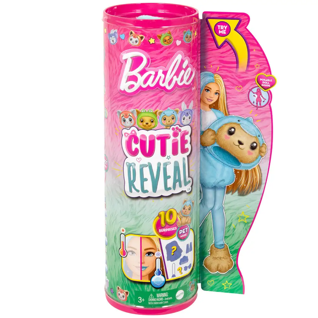 Barbie Cutie Reveal: Delfinek niespodzianka lalka (seria 6) - Mattel kép 1