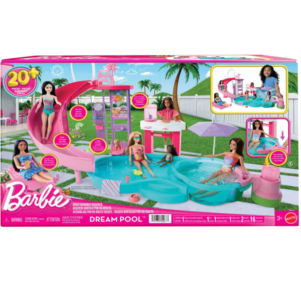 Barbie: Zestaw do zabawy „Basenowy Party” – Mattel kép 1