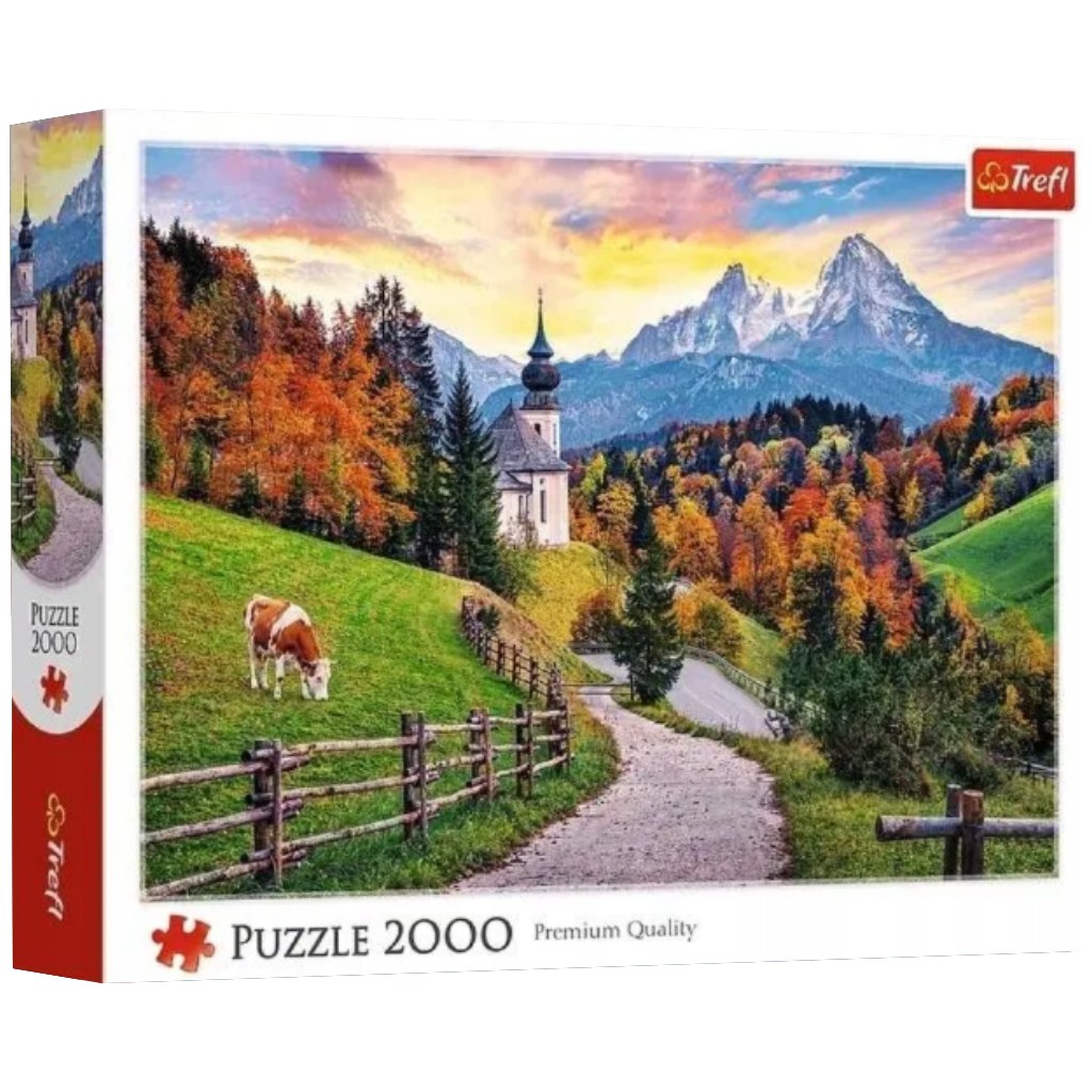 Bawarskie Alpy — jakość premium, puzzle 2000 elementów - Trefl kép 1