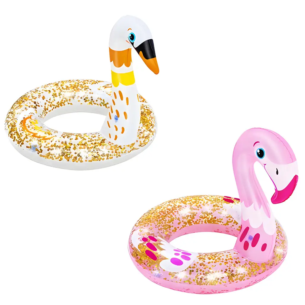 Bestway: Koło do pływania łabędź lub flaming z brokatem 61 cm 1 szt. kép 1