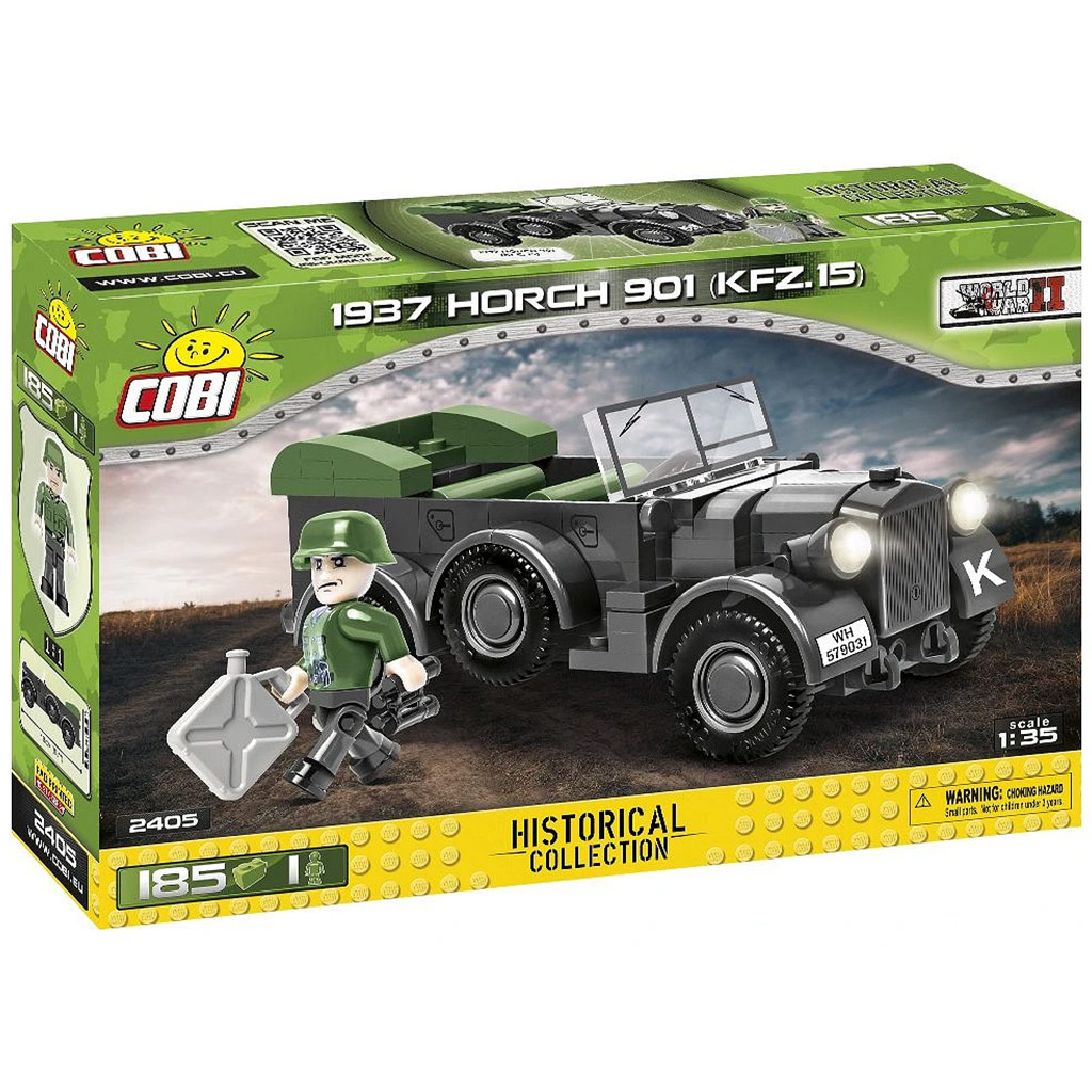 COBI: 1937 Horch 901 kfz.15 wojskowy pojazd do budowania (2405) kép 1
