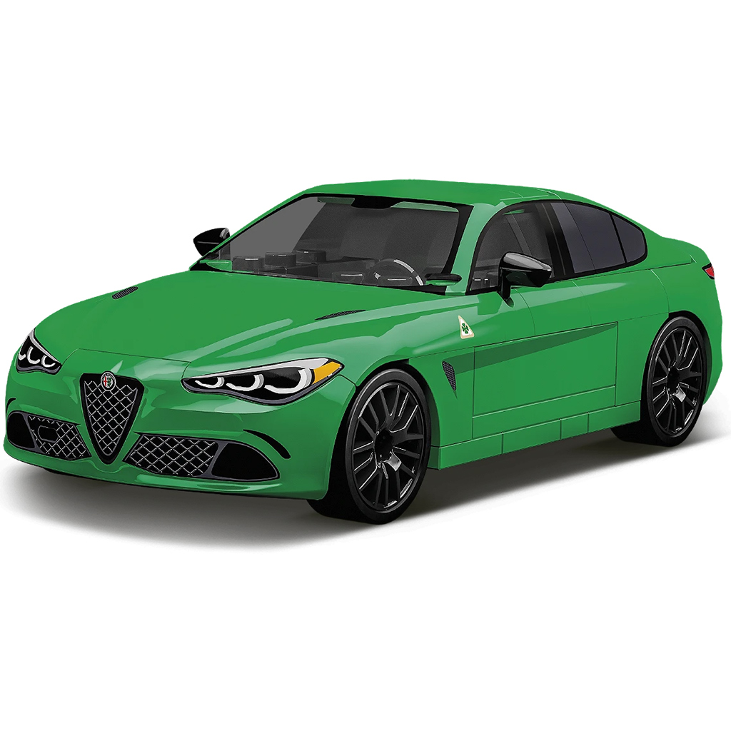COBI: Alfa Romeo Giulia Quadrifoglio zielony zestaw klocków konstrukcyjnych (24605) kép 2