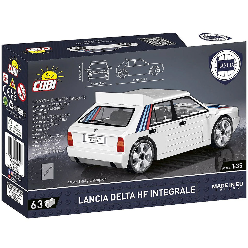 COBI: Lancia Delta HF Integrale samochód - zestaw do budowy (24509) kép 3