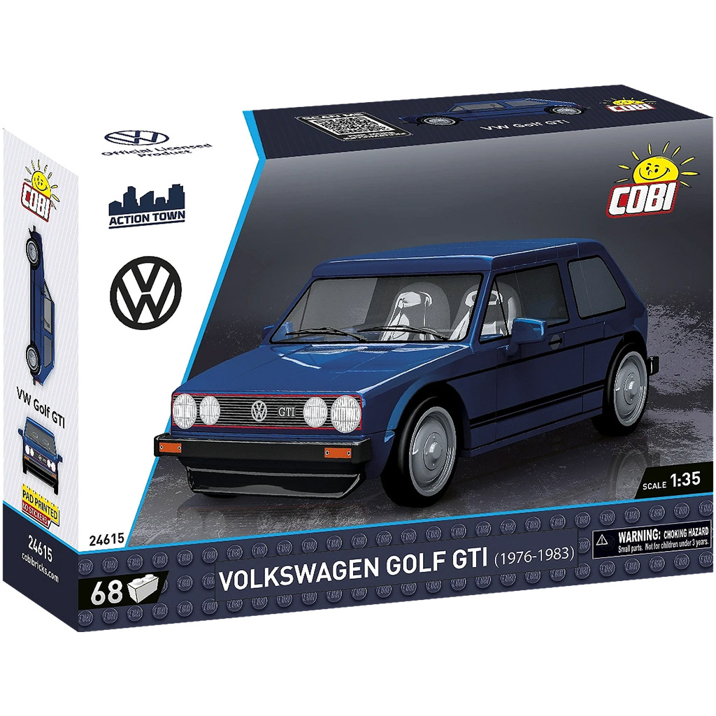 COBI: Niebieska zabawka konstrukcyjna Volkswagen Golf GTI (24615) kép 1