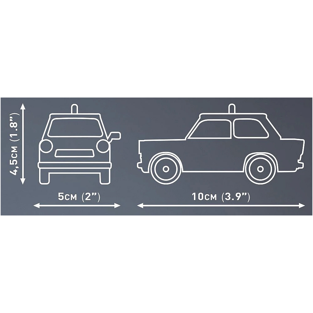 COBI: Samochód konstrukcyjny Trabant 601 Polizei (24541) kép 3