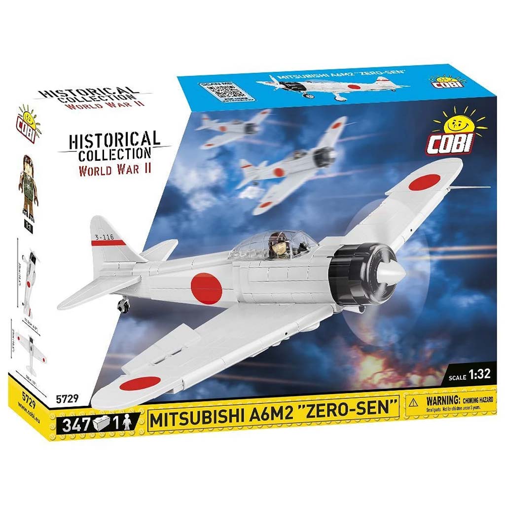 COBI: Samolot Mitsubishi A6M2 Zero‑Sen zestaw klocków (5729) kép 1