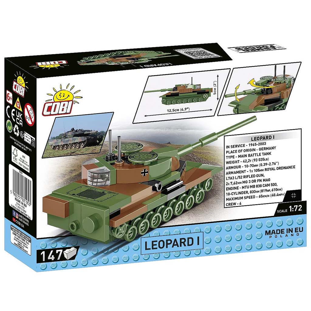 COBI: Zestaw do budowy czołgu Leopard 1 (3105) kép 5