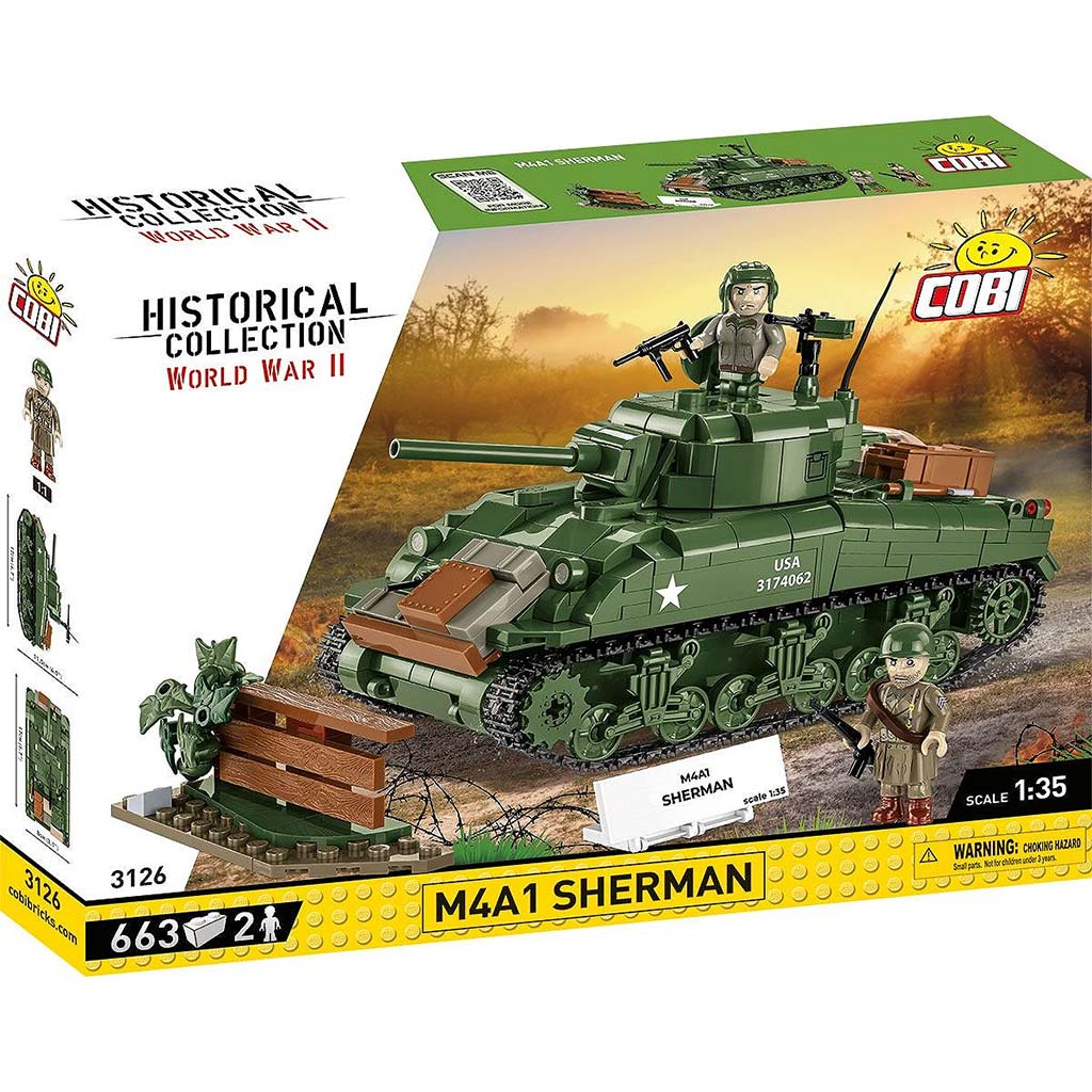 COBI: Zestaw konstrukcyjny czołgu M4A1 Sherman (3126) kép 1