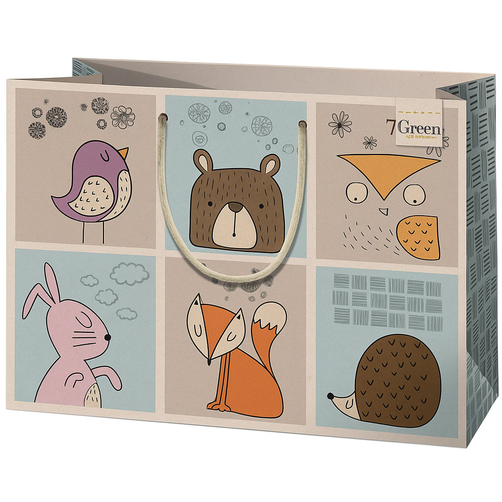 Cardex: Urocze zwierzątka duża torba prezentowa 26x13x33 cm kép 1