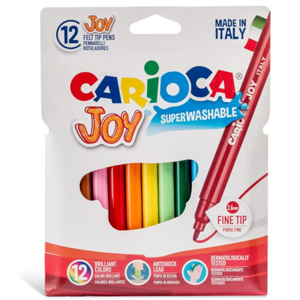 Cienki zestaw markerów 12 sztuk - Carioca kép 1