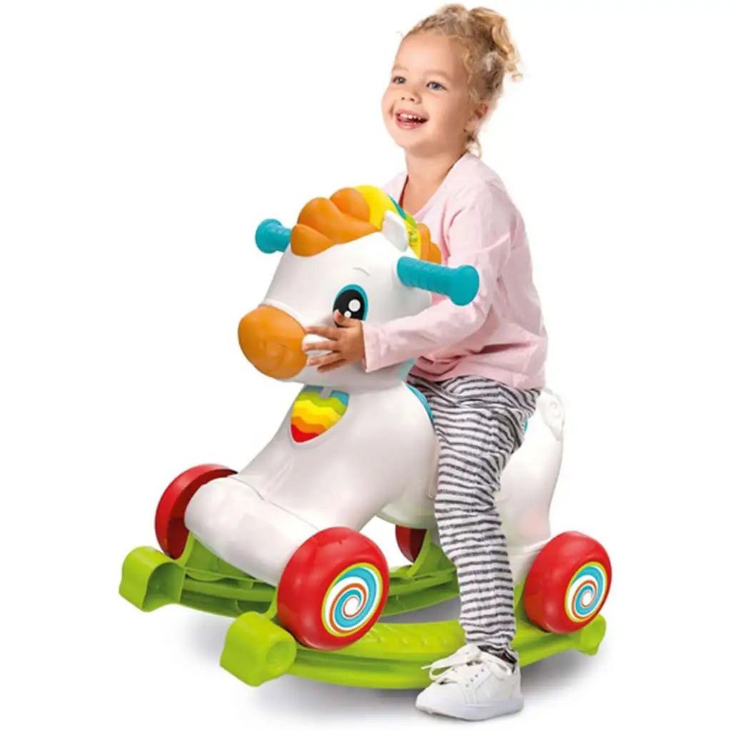 Clementoni Baby: 3 w 1 interaktywny konik na biegunach kép 4