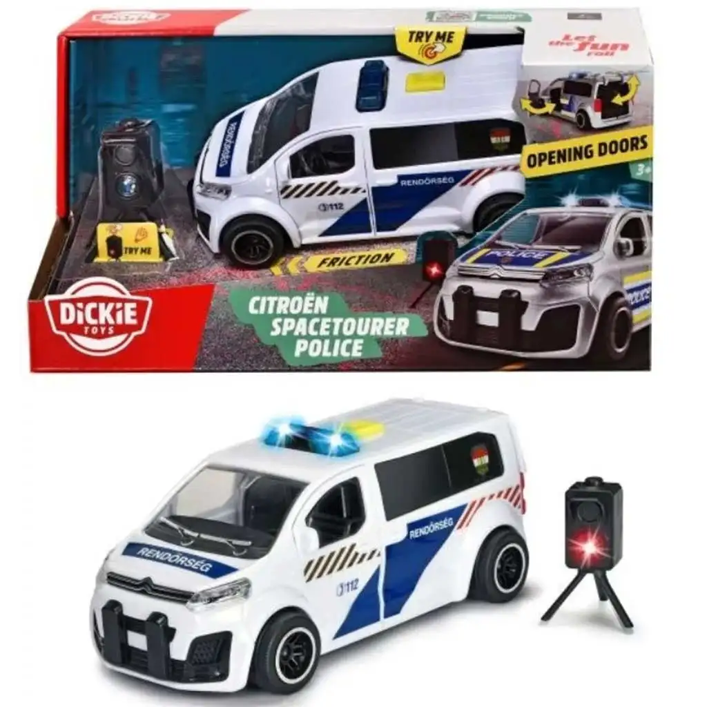 Dickie SOS seria: Citroen SpaceTourer radiowóz z radarem - Simba toys kép 1