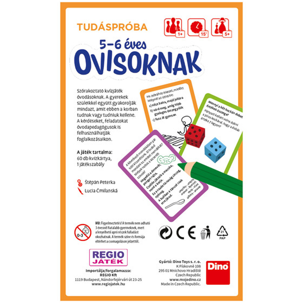 Dino: Test wiedzy dla 5-6-letnich przedszkolaków kép 2