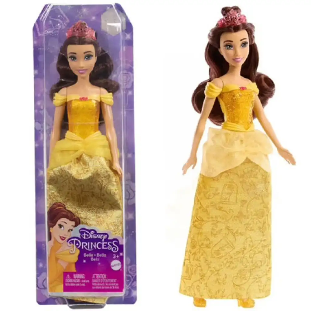 Disney Księżniczki: Lśniąca Księżniczka Belle lalka - Mattel kép 1