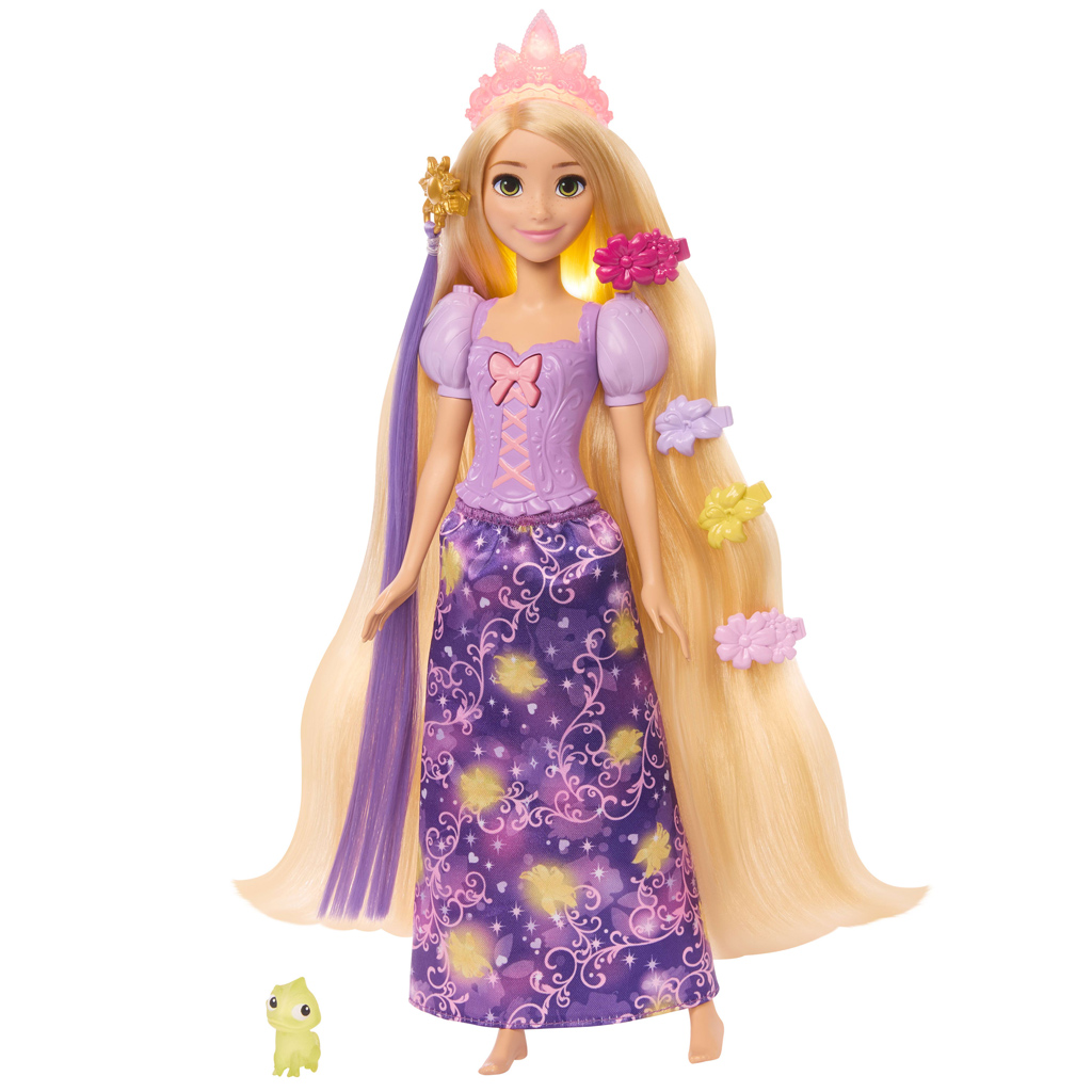 Disney Księżniczki Roszpunka - magiczna lalka z akcesoriami - Mattel kép 3