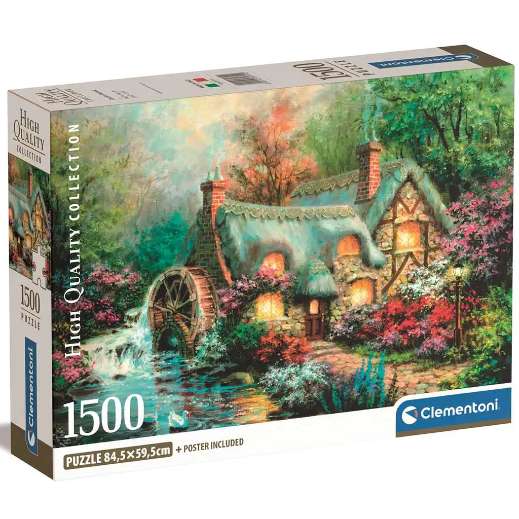 Domek leśny 1500-elementowe HQC puzzle 84,5x59,5cm - Clementoni kép 1