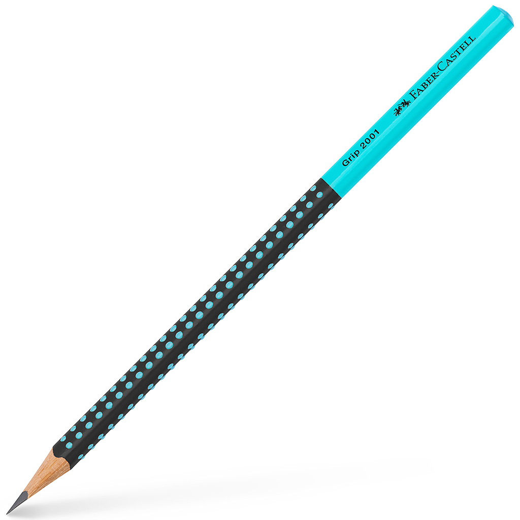 Faber-Castell: Grip 2001 ołówek grafitowy HB czarno-turkusowy kép 1