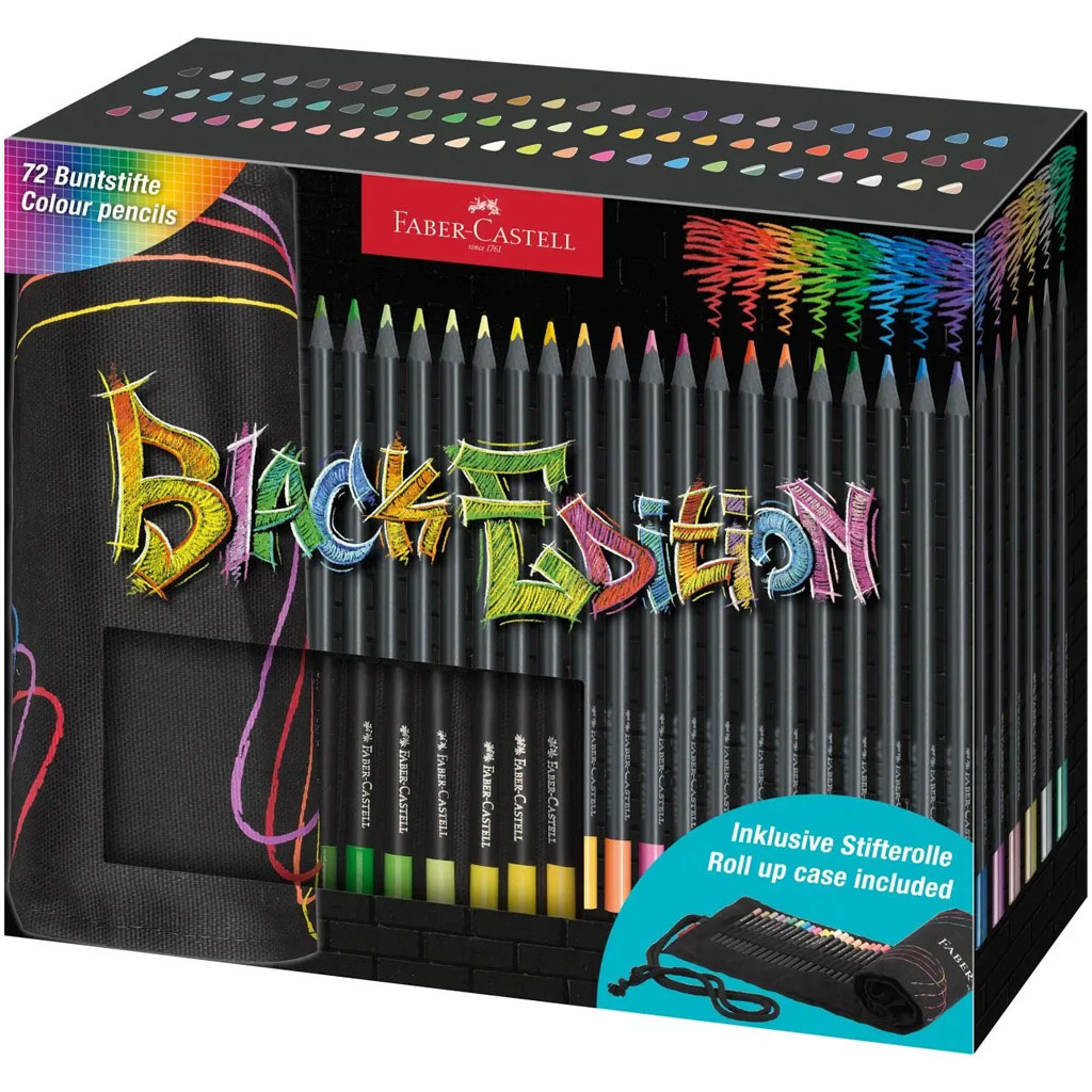 Faber-Castell: Zestaw kolorowych kredek Black Edition, 72 sztuki kép 1