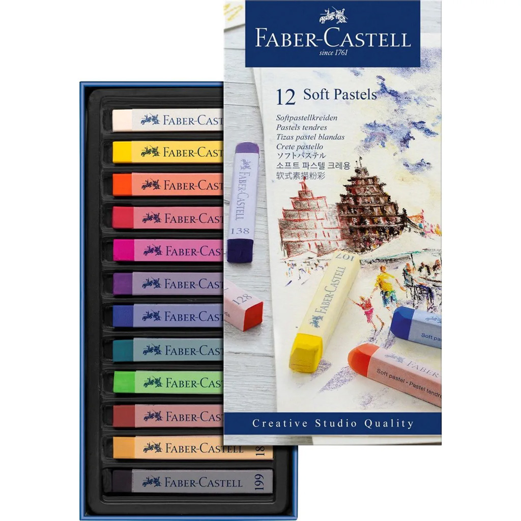 Faber-Castell: Zestaw suchych pasteli 12 sztuk kép 2