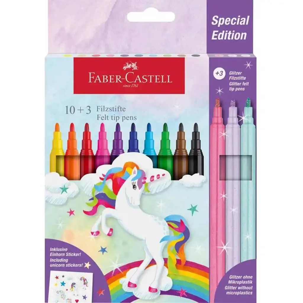 Faber-Castell: zestaw 13 flamastrów z jednorożcem kép 1
