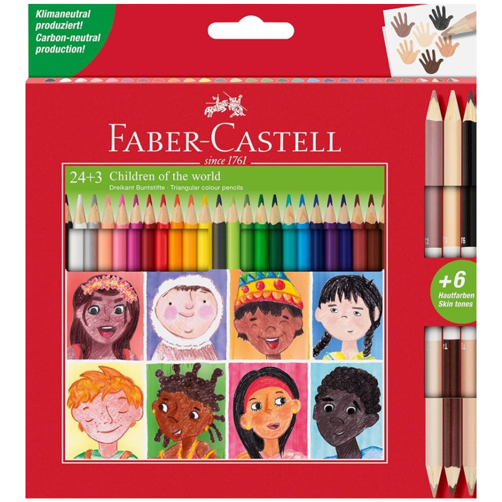 Faber-Castell: zestaw 24+3 kolorowych kredek kép 1