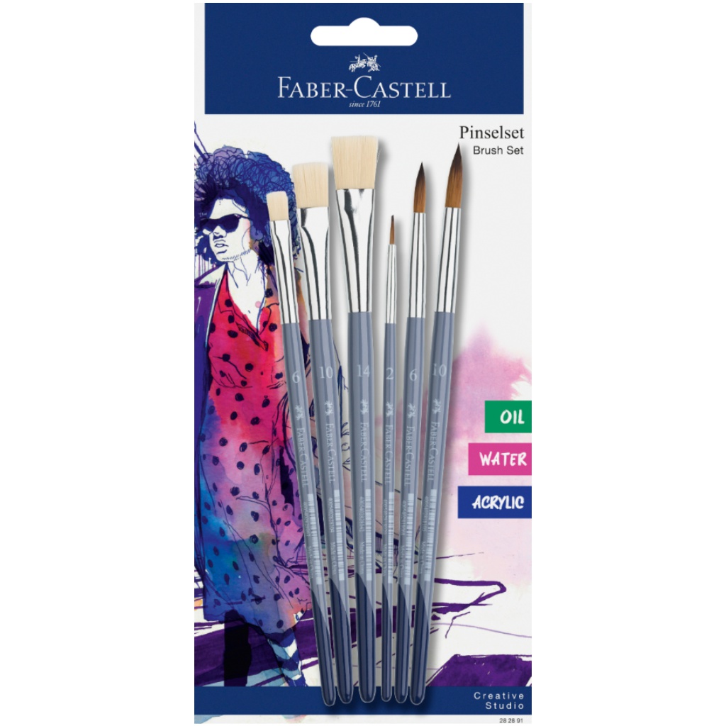 Faber-Castell: zestaw 6 pędzli kép 1