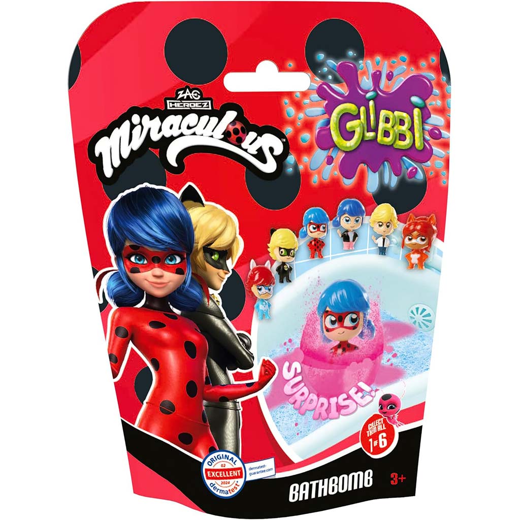 Glibbi Miraculous niespodziankowa kula do kąpieli – Simba Toys kép 1