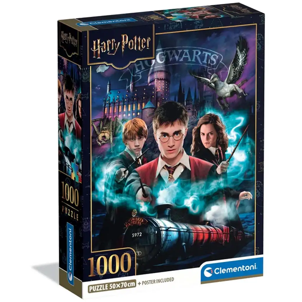 Harry Potter - Magiczna podróż 1000-elementowe puzzle z plakatem - Clementoni kép 1